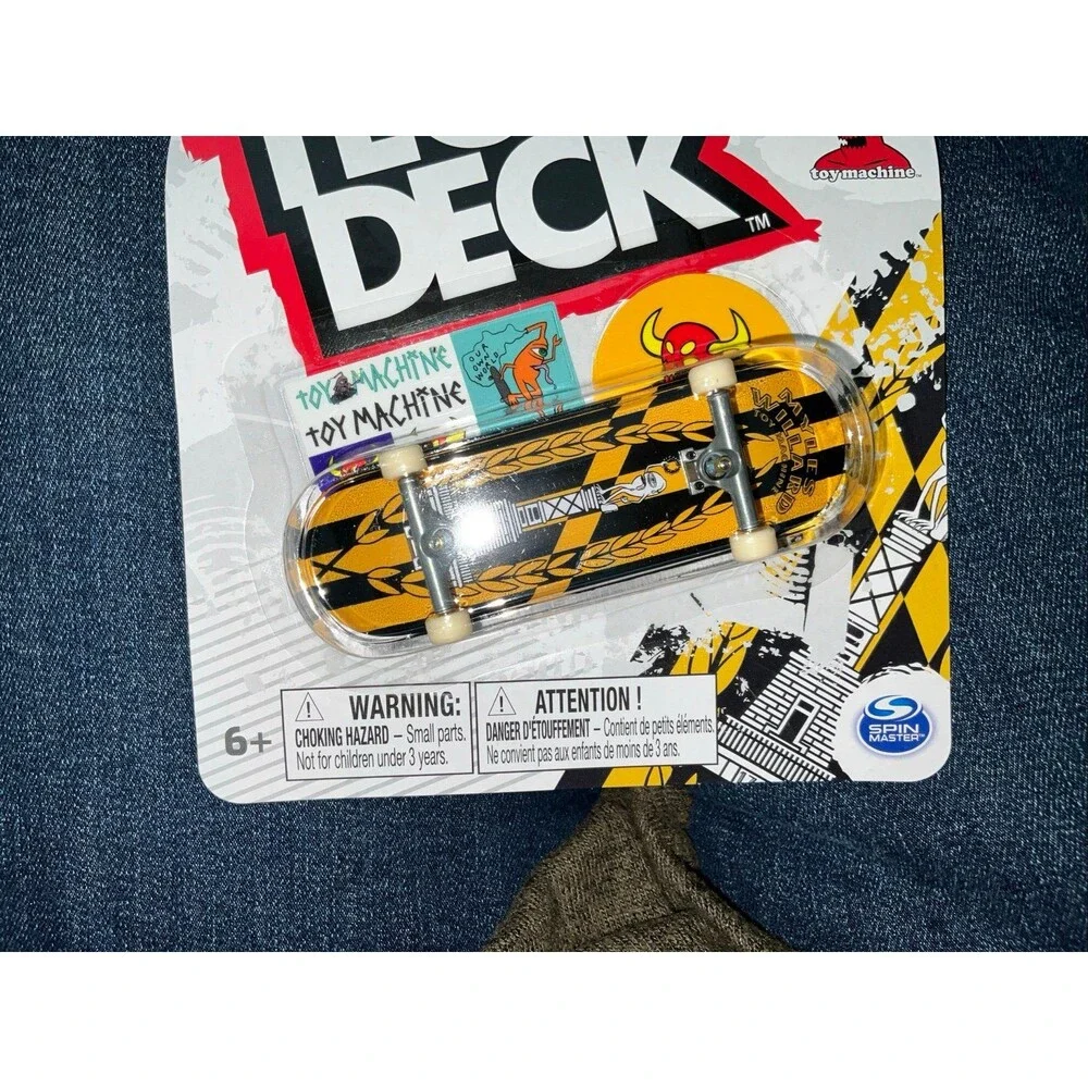 Tech Deck * Series 3 * Toy Machine * Yellow And Black *  Brand New * Sealed